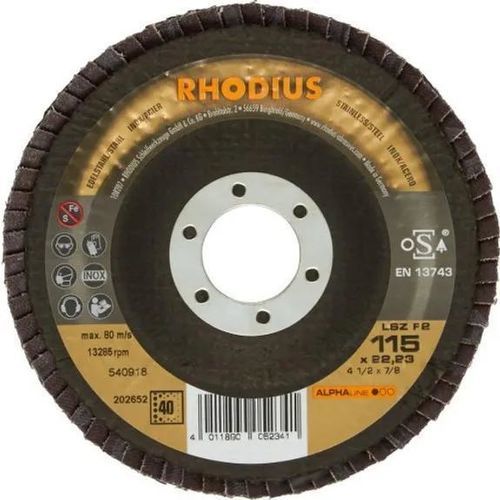 Disco de láminas de acabado - LSZ - RHODIUS - para acero inoxidable