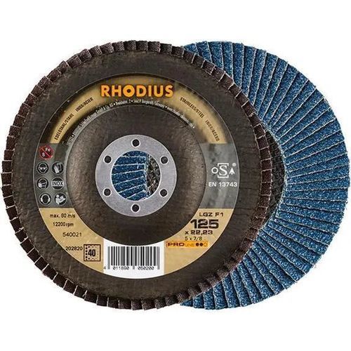 Disco de láminas de óxido de circonio - LGZ F1 - RHODIUS - para acero inoxidable