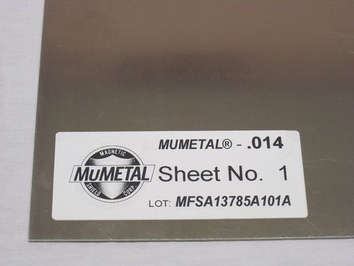 Film de blindaje EMI - MuMETAL® - Magnetic Shield Corporation - de metal