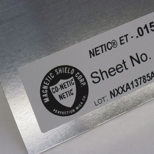 Film de blindaje EMI - NETIC® S3-6 ET - Magnetic Shield Corporation - de metal