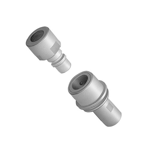 Racor de PTFE - Semicon Cupla SCT - Nitto Kohki Europe - para productos químicos / para gas / rápido