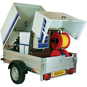 Limpiador de alta presión de agua caliente - TD216NST - Aquila Triventek A/S - de vapor / con motor diésel / en remolque