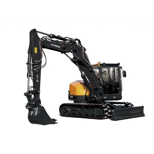 Excavadora de grandes dimensiones - HX85A - Hyundai Construction Equipment Americas, Inc. - con orugas / diésel / para obra de construcción