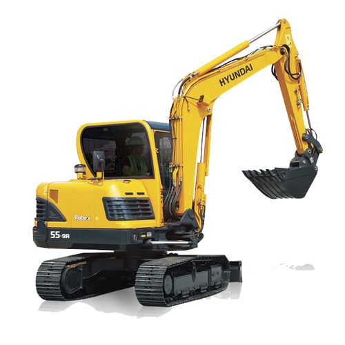 Excavadora compacta - R55-9A - Hyundai Construction Equipment Americas, Inc. - mediana / con orugas / Tier 4 final