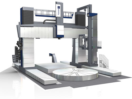 Torno CNC - SKDY series - TOS KURIM - vertical / de doble columna / con mesa giratoria