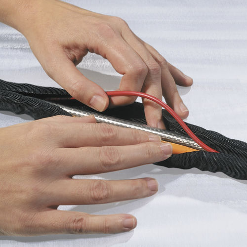 Funda de poliéster - Serie TWIST-IN - HellermannTyton España - de protección / trenzada / para cables