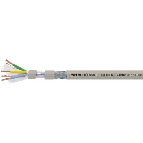 Cable eléctrico libre de halógenos - SABIX® R 615 FRNC - SAB BROECKSKES GMBH & Co. KG - de datos / DIN / aislado