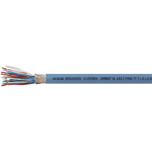 Cable eléctrico libre de halógenos - SABIX® BL 443 C FRNC TT - SAB BROECKSKES GMBH & Co. KG - de datos / DIN / aislado