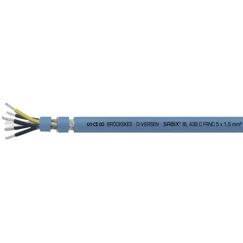 Cable eléctrico libre de halógenos - SABIX® BL 438 C FRNC - SAB BROECKSKES GMBH & Co. KG - de alimentación / aislado / antipropagación de fuego