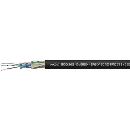Cable eléctrico de protección contra incendio - SABIX® SD 705 FRNC C1 - SAB BROECKSKES GMBH & Co. KG - de alimentación / de datos / DIN