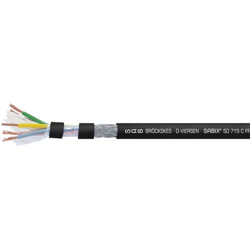 Cable eléctrico de protección contra incendio - SABIX® SD 715 C FRNC C1 - SAB BROECKSKES GMBH & Co. KG - de alimentación / de datos / DIN