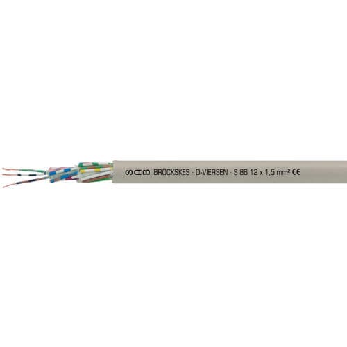 Cable eléctrico para cadena portacables - SD 86 - SAB BROECKSKES GMBH & Co. KG - de datos / DIN / aislado