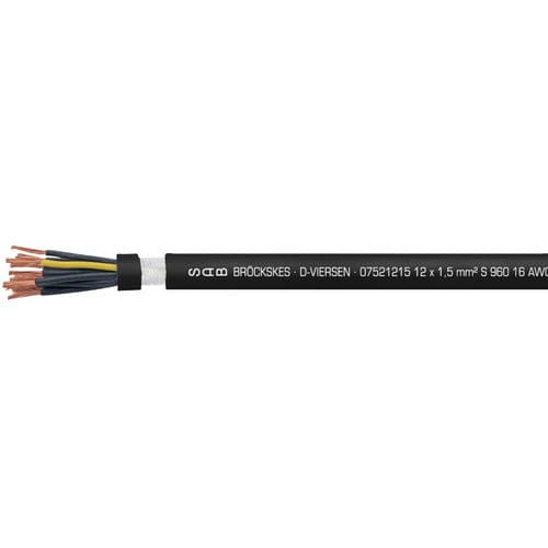 Cable eléctrico de gran flexibilidad - S 960 - SAB BROECKSKES GMBH & Co. KG - de datos / DIN / aislado