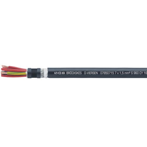 Cable eléctrico de gran flexibilidad - S 960 CY - SAB BROECKSKES GMBH & Co. KG - de alimentación / DIN / aislado