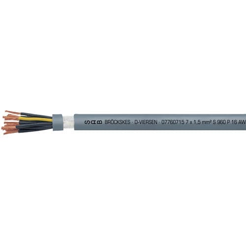 Cable eléctrico de gran flexibilidad - S 960 P - SAB BROECKSKES GMBH & Co. KG - de datos / DIN / aislado