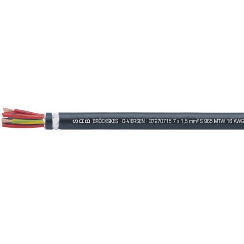 Cable eléctrico de gran flexibilidad - S 965 MTW - SAB BROECKSKES GMBH & Co. KG - de alimentación / DIN / aislado