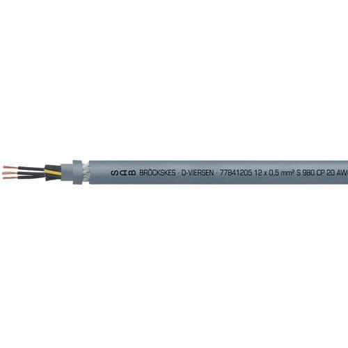 Cable eléctrico de gran flexibilidad - S 980 CP  - SAB BROECKSKES GMBH & Co. KG - de datos / DIN / aislado