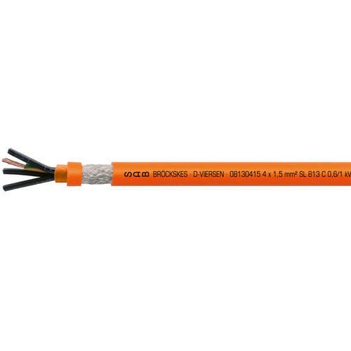 Cable eléctrico para servomotor - SL 813 C - SAB BROECKSKES GMBH & Co. KG - de alimentación / aislado / resistente al aceite