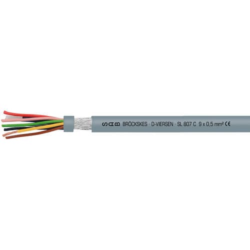 Cable eléctrico para servomotor - SL 807 C - SAB BROECKSKES GMBH & Co. KG - de alimentación / aislado / resistente al aceite