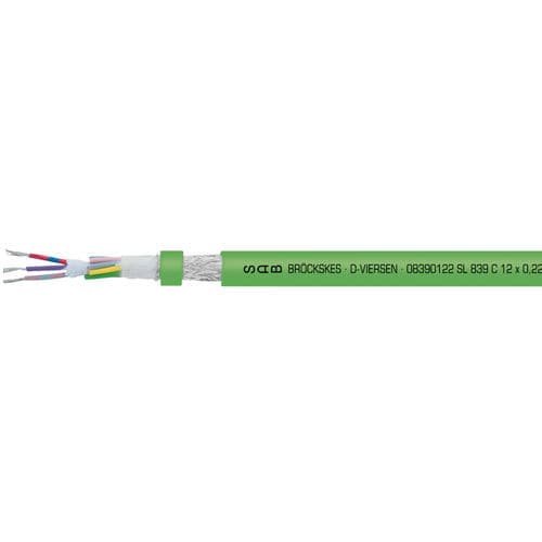 Cable eléctrico para servomotor - SL 839 C - SAB BROECKSKES GMBH & Co. KG - RF / aislado / resistente al aceite