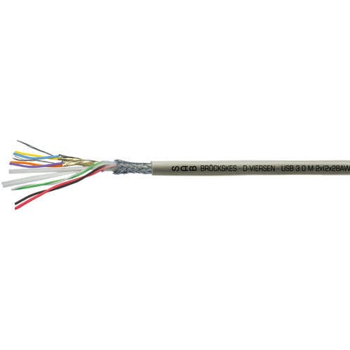 Cable eléctrico USB 3.0 - 06061018 - SAB BROECKSKES GMBH & Co. KG - de datos / aislado / de alta temperatura