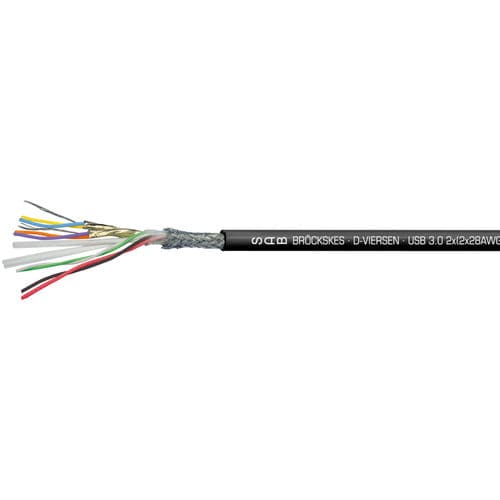 Cable eléctrico USB 3.0 - 06030078 - SAB BROECKSKES GMBH & Co. KG - de datos / aislado / antipropagación de fuego