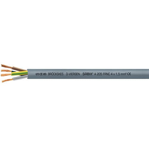 Cable eléctrico libre de halógenos - SABIX® A 205 FRNC - SAB BROECKSKES GMBH & Co. KG - de alimentación / aislado / antipropagación de fuego