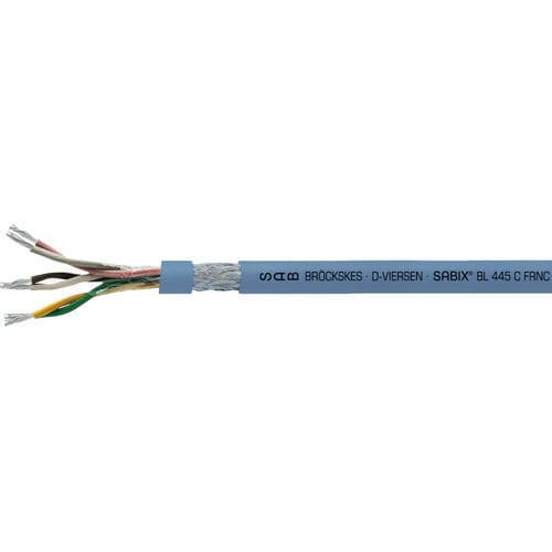 Cable eléctrico libre de halógenos - SABIX® BL 445 C FRNC TP - SAB BROECKSKES GMBH & Co. KG - de datos / DIN / aislado