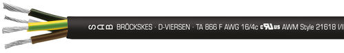 Cable eléctrico de alimentación - TA 866 F - SAB BROECKSKES GMBH & Co. KG - DIN / coaxial / aislado