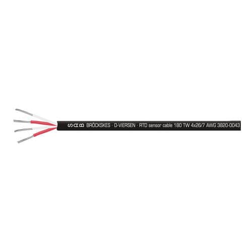 Cable eléctrico para sensor RTD - 3820 series - SAB BROECKSKES GMBH & Co. KG - de alimentación / con pantalla de cobre / de cobre