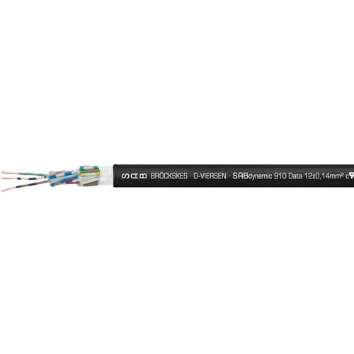 Cable eléctrico de datos - SABdynamic 910 - SAB BROECKSKES GMBH & Co. KG - DIN / aislado / resistente al aceite