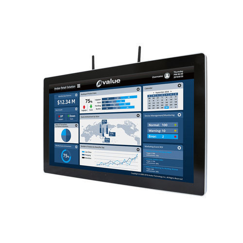 Panel PC con pantalla táctil multipuntos - SID-21WR2 - Avalue Technology Inc. - TFT LCD / pantalla táctil capacitiva PCAP / retroiluminación LED