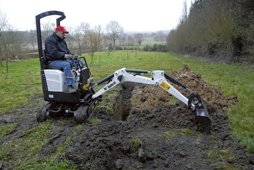 Microexcavadora - E08 - BOBCAT - con orugas / Tier 4 final / para obra de construcción