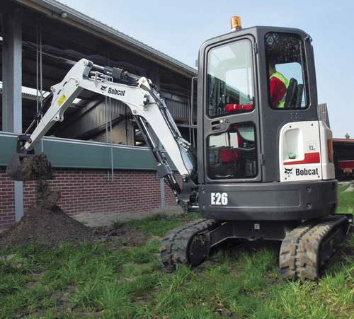 Miniexcavadora - E26 - BOBCAT - con orugas / Tier 4 final / para obra de construcción