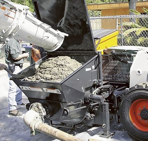 Bomba para hormigón para minicargadora - BOBCAT - para obra