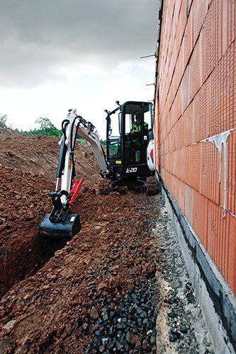 Miniexcavadora - E20 - BOBCAT - con orugas / Tier 4 provisional / para obra de construcción