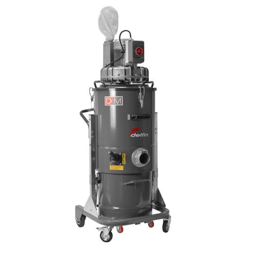 Aspirador industrial - ZEFIRO EL MN - Delfin Vacuums - en seco / para materiales húmedos / trifásico