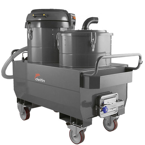 Aspirador industrial - TC220 MPI - Delfin Vacuums - de aceite y virutas / monofásico / móvil