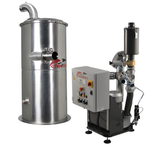 Sistema de transporte neumático de en fase diluida - PRO 420E - Delfin Vacuums - para polvo / para granulados / para la industria alimentaria
