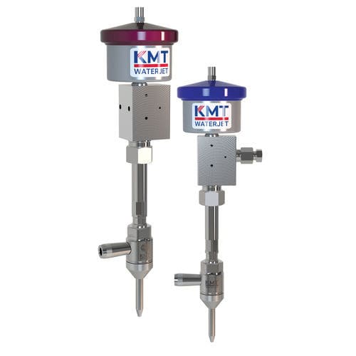 Cabezal de corte con chorro de agua abrasivo - KMT GmbH - KMT Waterjet Systems - de alta presión