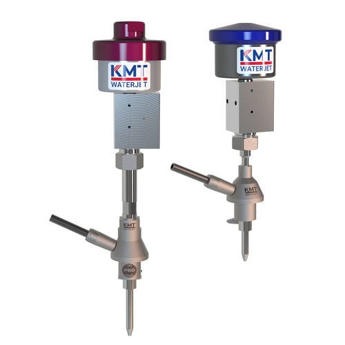 Cabezal de corte con chorro de agua abrasivo - AUTOLINE® - KMT GmbH - KMT Waterjet Systems - de alta presión