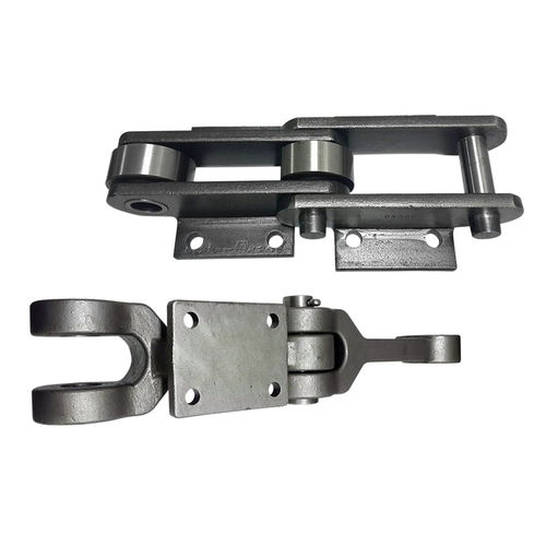 Cadena de transporte acero - 4B Braime Components - de acero inoxidable / de pinza / con fijación