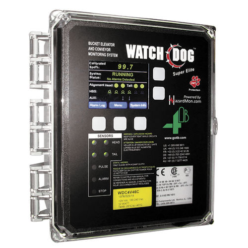 Aparato de vigilancia para transportadores de cinta - WATCHDOG™ SUPER ELITE | WDC4 - 4B Braime Components - de velocidad / de condiciones para máquina / de temperatura