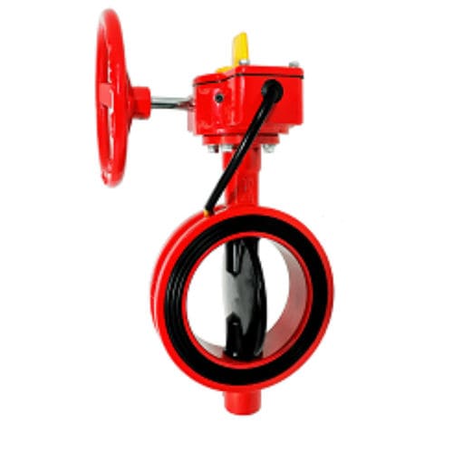 Válvula de mariposa - HBF-300W - Elite Line Industrial Corp. - con volante / con brida / wafer