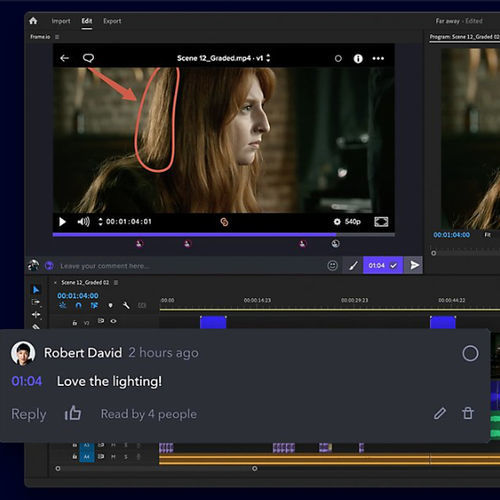 Software de almacenamiento - Frame.io - ADOBE - de edición / de intercambio / de acabado vídeo