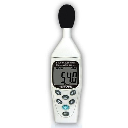 Sonómetro integrador - TM-103 - Tenmars Electronics - clase 2 / digital / con adquisición de datos