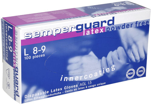 Guante de laboratorio - Semperguard® Latex powder-free „Inn - Sempermed - de protección química / de látex / sin polvo