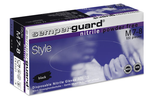 Guante de laboratorio - Semperguard® Nitrile Style - Sempermed - de protección química / de nitrilo / de látex