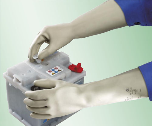 Guante de laboratorio - Combi-Latex 403 - Kächele Cama Latex - para obra de construcción / para la industria química / de protección química