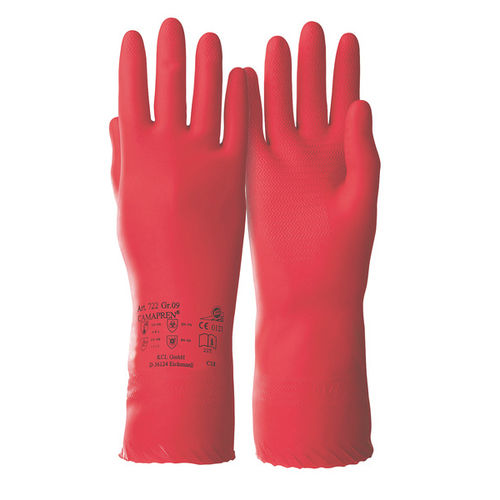 Guante de laboratorio - Camapren® 722 - Kächele Cama Latex - para la industria del automóvil / para la industria química / de protección química